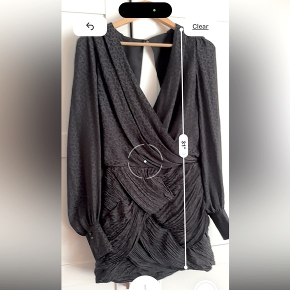 Free People x Revolve Let's Dance Mini Dress Black Leopard Print Long Sleeve 4 - Picture 7 of 7